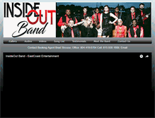 Tablet Screenshot of insideoutband.com